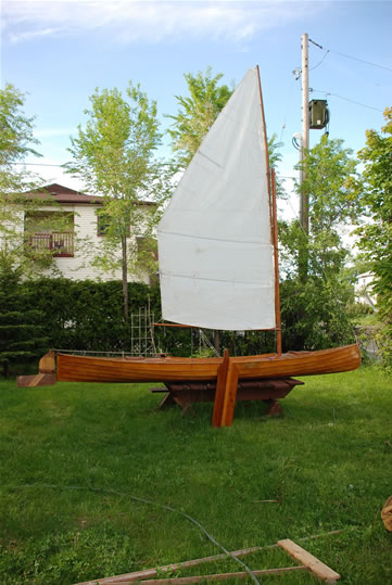 decked sailing canoe - LadyBen Classic Wooden Boats for Sale
