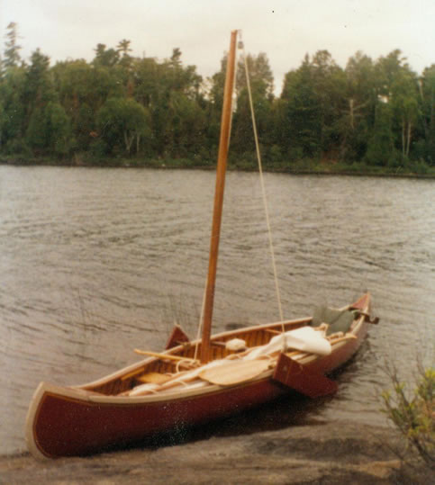 Old Town Sailing Canoe - LadyBen Classic Wooden Boats for Sale
