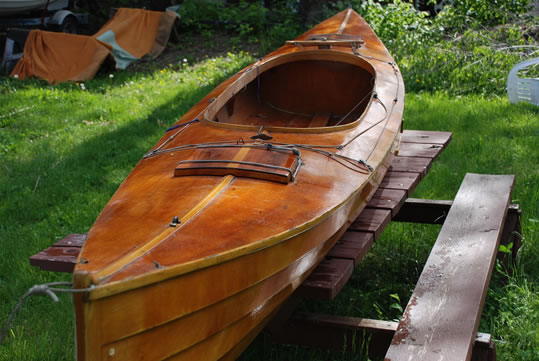 decked sailing canoe - ladyben classic wooden boats for sale